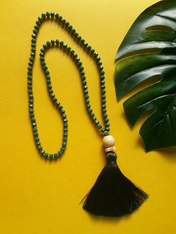 Colar Tassel Verde